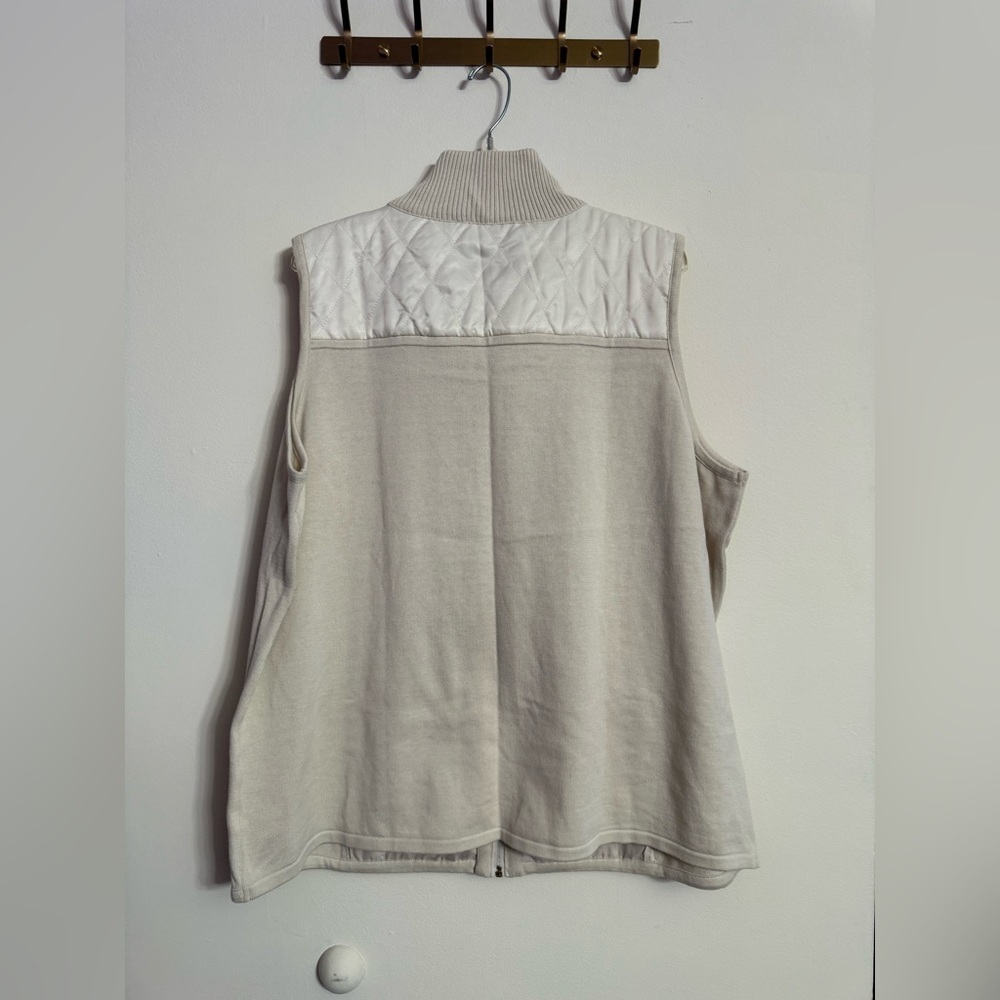 Susan Graver Women's Versatile Cream Beige Vest Plus Size 2X - Picture 4 of 4